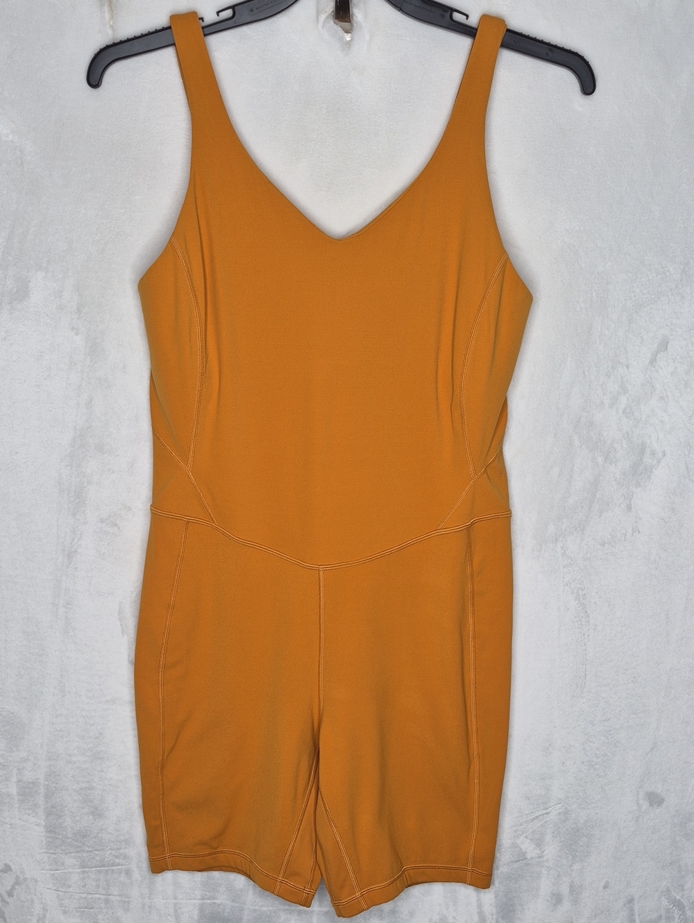 lululemon Align Cami Bodysuit 6" Autumn Orange Rust Romper One Piece Size‎ 12